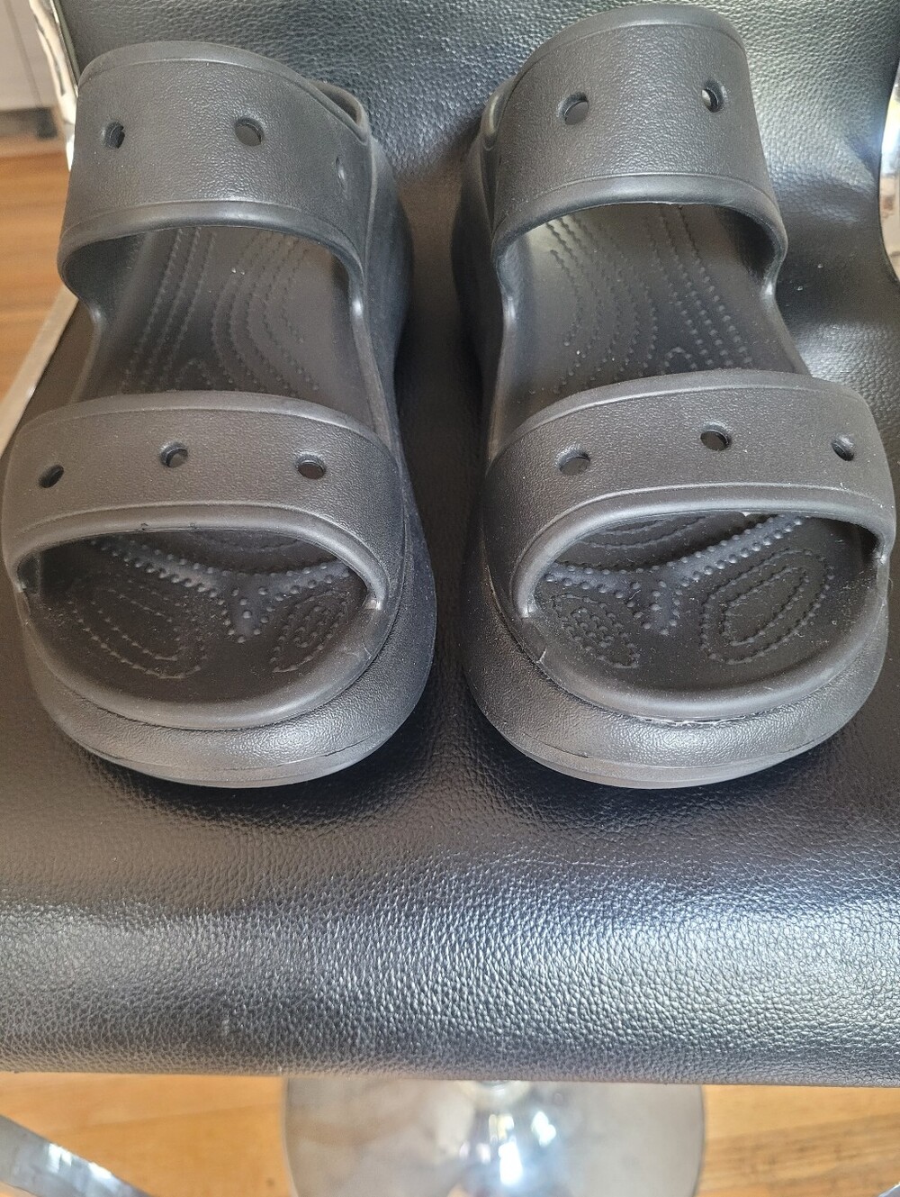 NWOT Crocs Classic Crush Platform Sandals,Black,Women's 9 - Picture 10 of 12